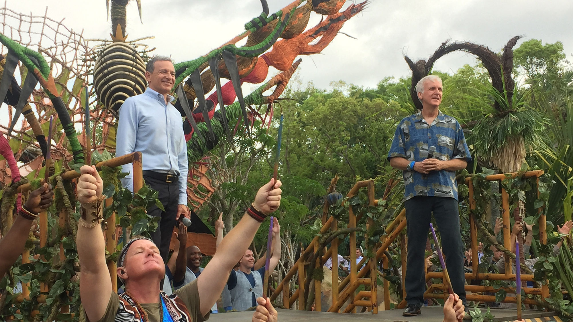 Iger, Cameron dedicate Pandora at Disney World's Animal Kingdom