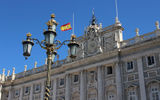 Outside the Royal Palace in Madrid.