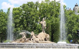 The Fountain of Neptune in Madrid. Completed in 1784, it was moved to its current location in 1898.