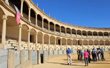 The Plaza de Toros in Ronda, which opened in 1785. In the mid-20th century, famed Ronda matador Antonio Ordonez drew celebrity fans such as Ernest Hemingway and Orson Welles to his matches in Ronda.