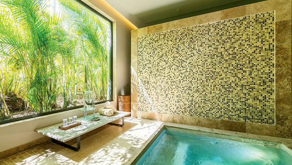 Andaz Mayakoba’s Naum Spa. The spa offers customized treatments called Naum Rituals. Andaz Mayakoba’s Naum Spa. The spa offers customized treatments called Naum Rituals.