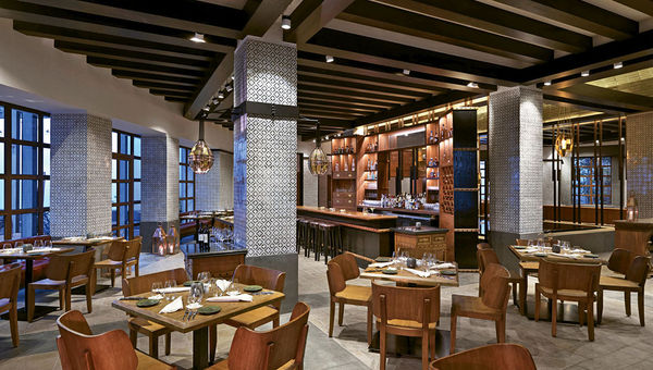The Cueva Siete restaurant has a menu featuring Mexican flavors. The Cueva Siete restaurant has a menu featuring Mexican flavors.