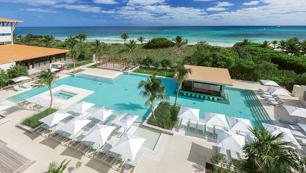 The Escondida pool, one of three pools at Unico 2087, which opened in March. The Escondida pool, one of three pools at Unico 2087, which opened in March.
