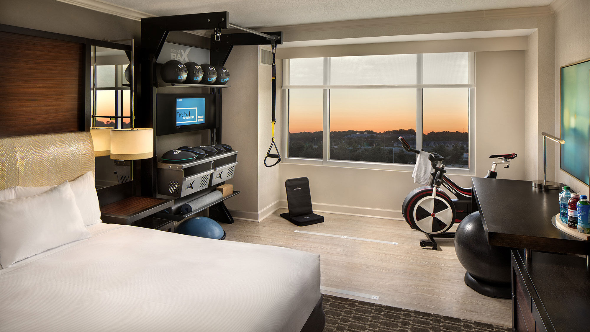 Hilton testing out fitness guestrooms