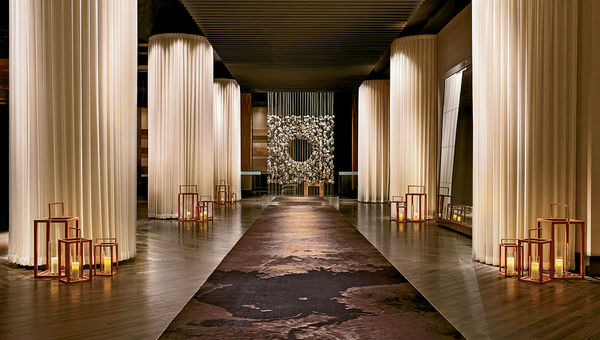The lobby of the Delano. MGM Resorts rebranded its THEHotel tower in Mandalay Bay as the Delano in 2014, working closely with Morgans Hotel Group to capture the essence of the South Beach-based brand.
