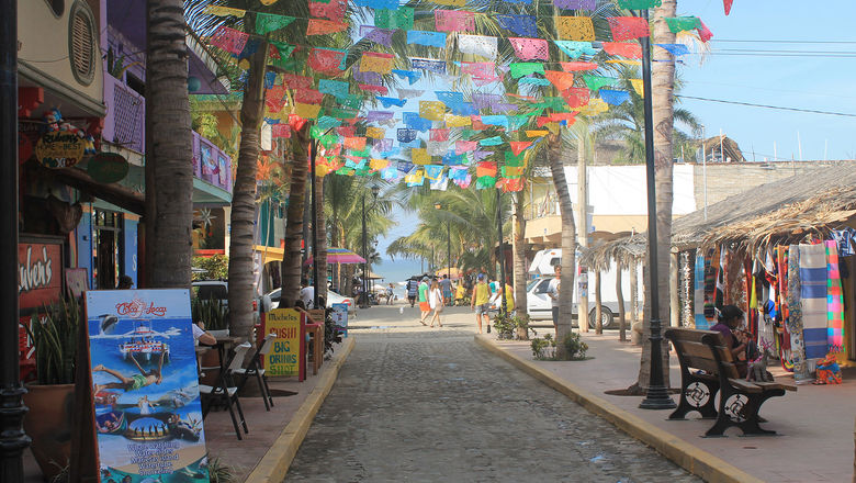 Sayulita is located on Mexico's Pacific Coast, just an hour north of Puerto Vallarta.