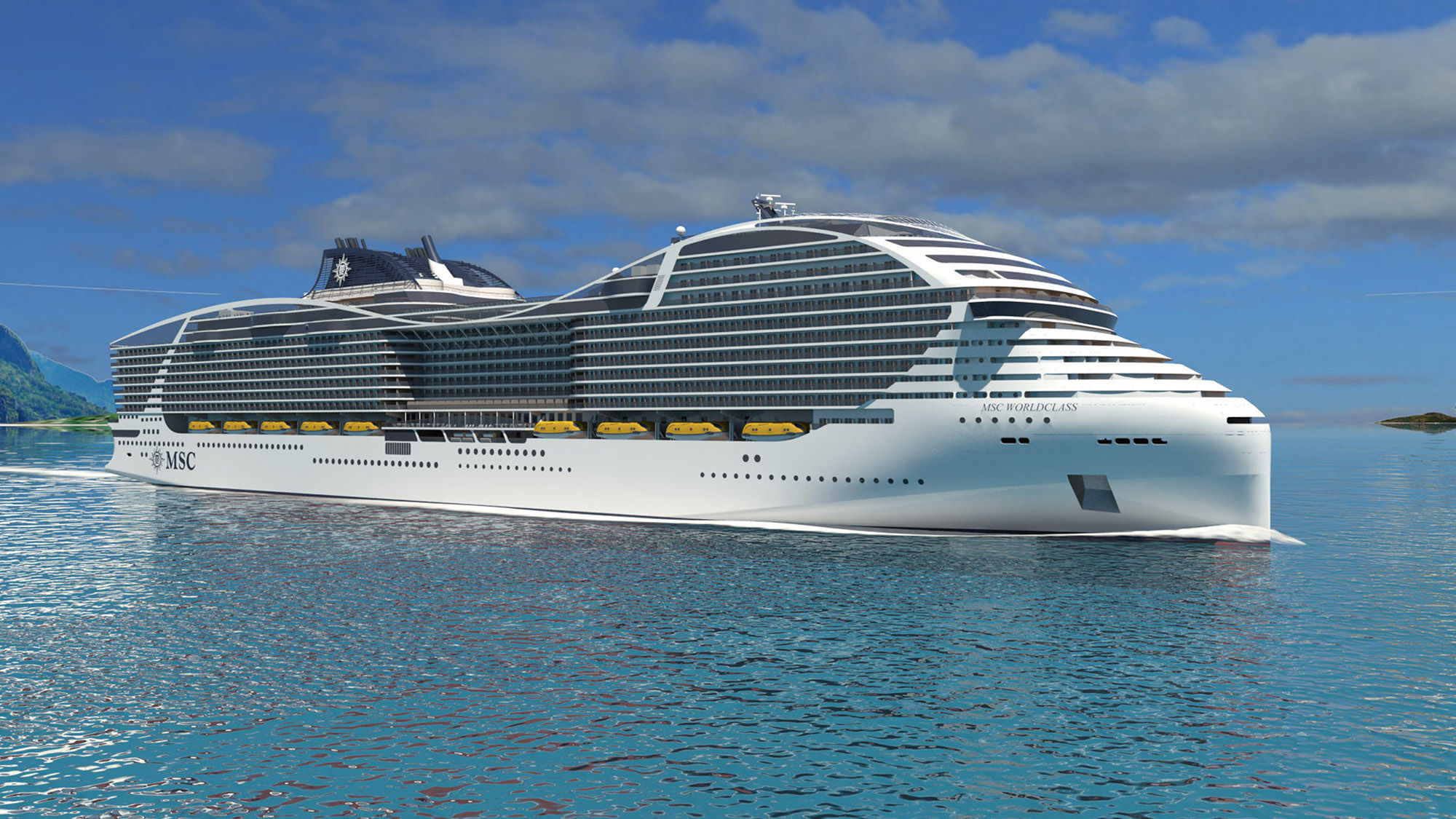 MSC's first World class ship is due in 2022.