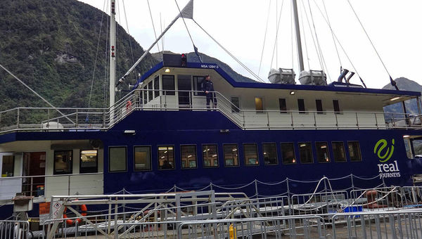 The Fiordland Navigator sleeps 72 for its overnight Doubtful Sound trips.