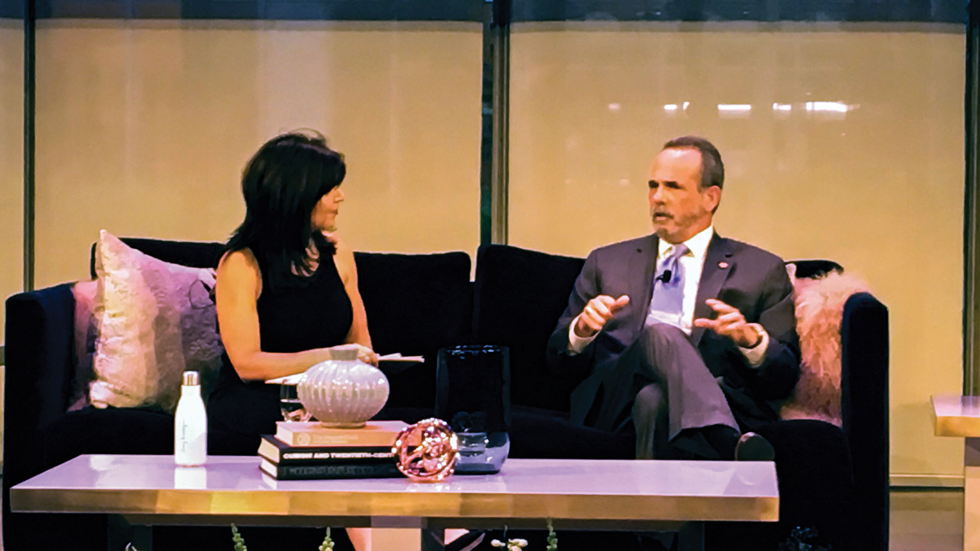 Aspire CEO Renie Cavallari interviews Trump Hotels CEO Eric Danziger at the Boutique & Lifestyle Lodging Association conference.