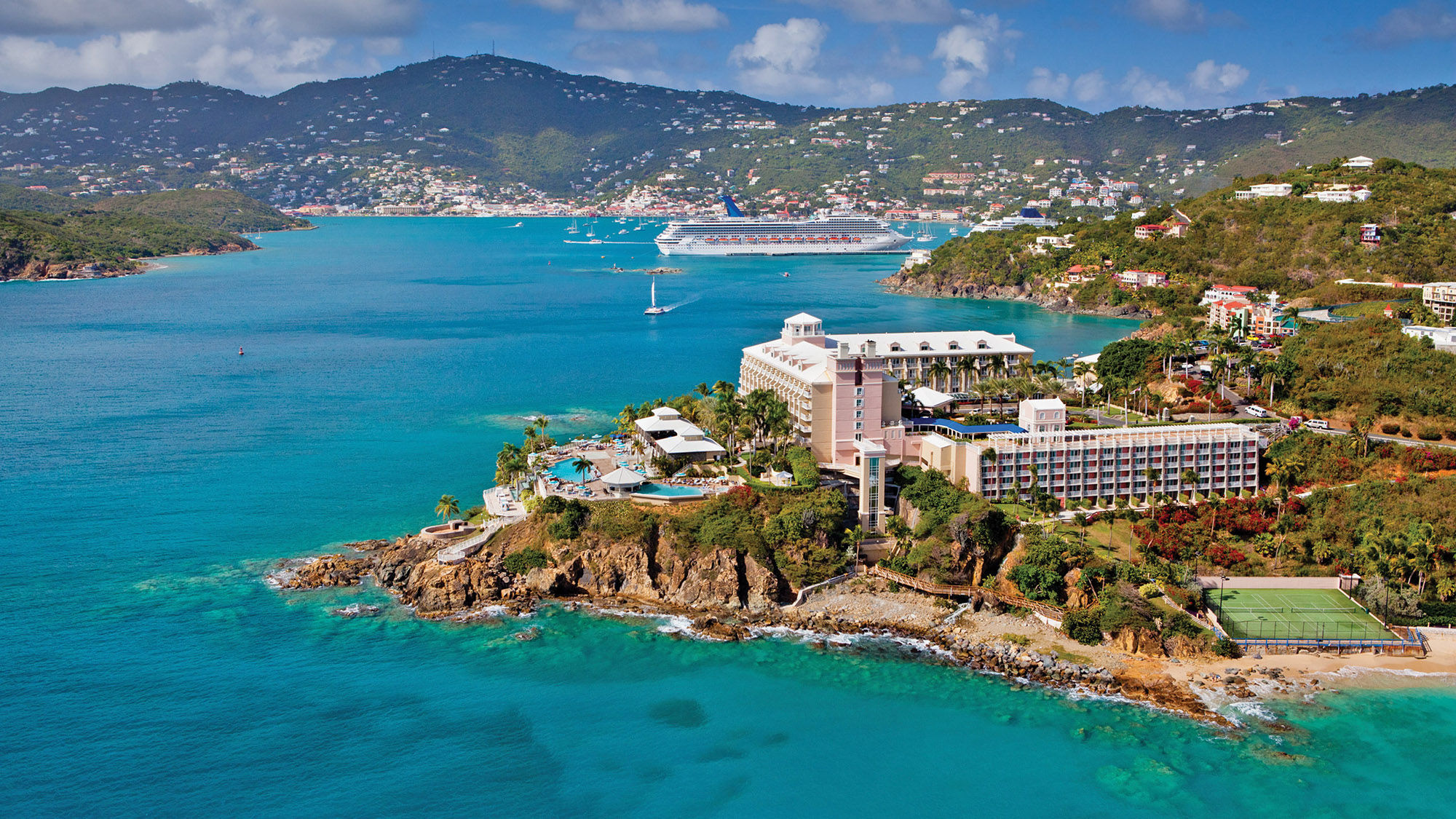 The Frenchman's Reef & Morning Star Marriott Beach Resort, pictured here earlier this year, has incurred hurricane damage.