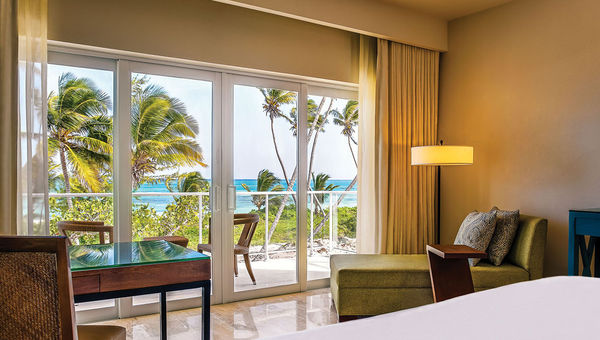 An Ocean View guestroom at the Westin Puntacana.