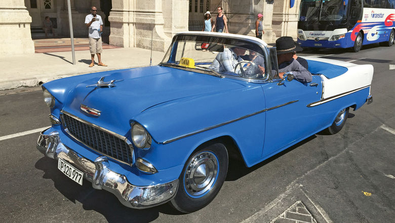 Tours through Havana in a 1950s classic car are considered a cultural and educational activity under the people-to-people travel rules for Cuba.