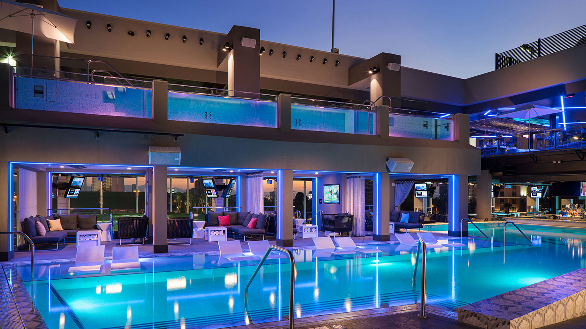 Topgolf's new 21-and-over Hideaway Pool is open daily with no cover charge.