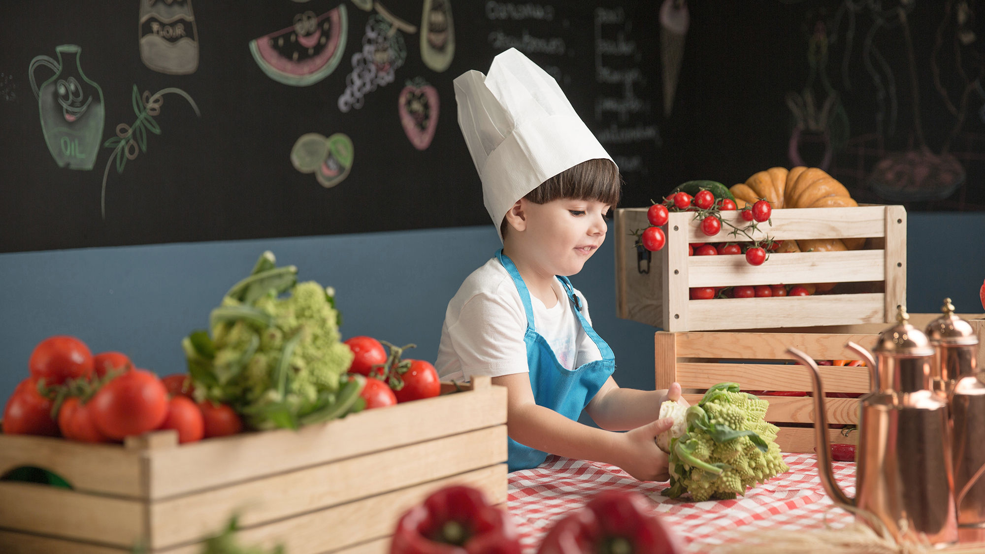 The Verduland kids club at Rocco Forte's Verdura Resort includes activities such as hands-on kitchen lessons for children ages 4 to 12.