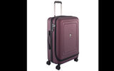 From Delsey's Cruise Lite hard-side line comes the 25-inch Expandable Spinner Trolley, a lightweight polycarbonate bag with a handy overweight indicator built into the side handle to indicate if it is hefting more than a 50-pound weigh-in limit. Other attributes range from top and side carry handles, double spinner wheels, expandable main compartment, recessed TSA-accepted combinations lock and an ID tag built into the telescopic handle.