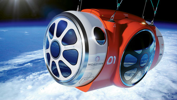 A rendering of World View Enterprises' capsule. A rendering of World View Enterprises' capsule.