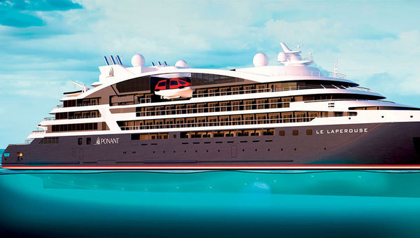 A rendering of Le Laperouse, expected to debut in the summer of 2018 with a maiden voyage in Iceland. A rendering of Le Laperouse, expected to debut in the summer of 2018 with a maiden voyage in Iceland.