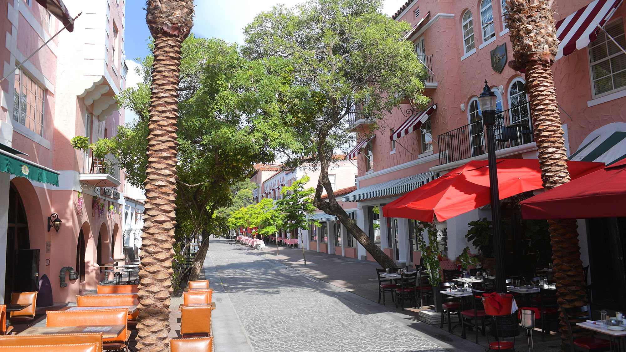 A $2.5 million renovation to Espanola Way included new cobblestone pavers, sidewalks, landscaping and street lighting.