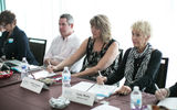 Travel advisor attendees take copious notes during one of the Boardroom Presentations.