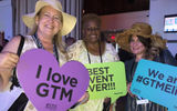 Global Travel Marketplace (GTM), a boutique trade show hosted by Travel Weekly, opened for its fifth annual renewal on July 9 at the Diplomat Resort in Hollywood, Fla. This year, the conference features 120 agents who were chosen from more than 700 applicants. Each agent did at least $1 million in sales in the past year. Pictured here, Ann Petronio of Annie's Escapes, Valerie Dorsey of Cruise Planners and Sarah Nelson Wandrey of A World of Travel enjoy a Kentucky Derby-themed Welcome Reception, sponsored by the Greater Fort Lauderdale Convention and Visitors Bureau.