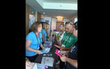 Travel advisor and supplier attendees are welcomed by GTM staff as they arrive for the three-day, appointment-based event, being held through July 11.