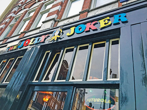 The Jolly Joker, a coffee shop in Amsterdam.