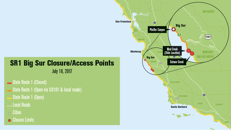 Big Sur tourism grapples with Pacific Coast Highway closure