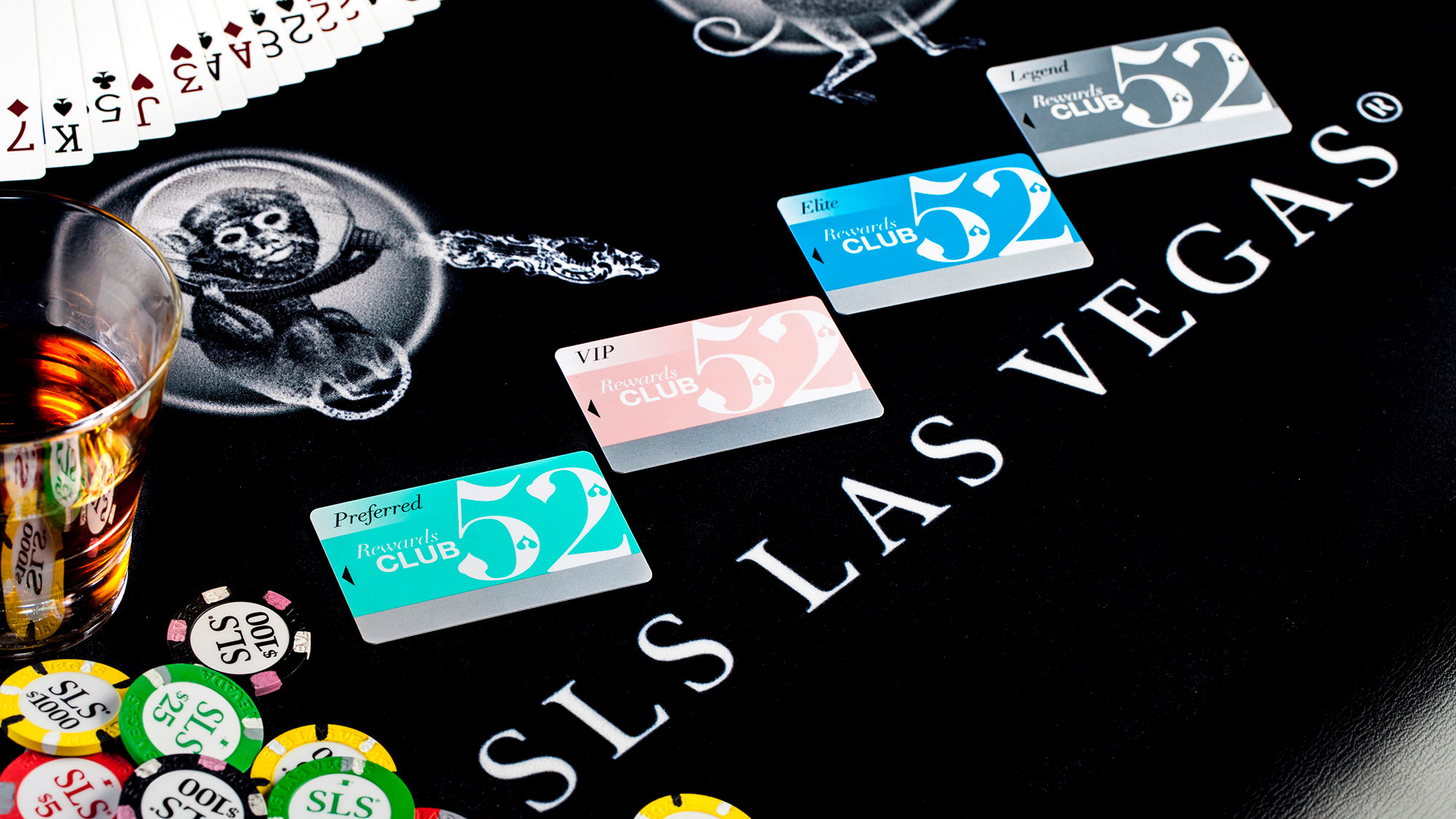 Club 52 members can use points for free play or food and drinks.