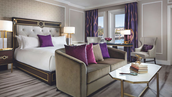 One of the hotels' Fairmont Gold rooms, which feature access to a private concierge and include the use of the Gold Lounge and Terrace.