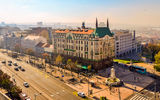 The art nouveau Hotel Moskva in Belgrade, built in the early 20th century and one of the oldest hotels operating in Serbia.