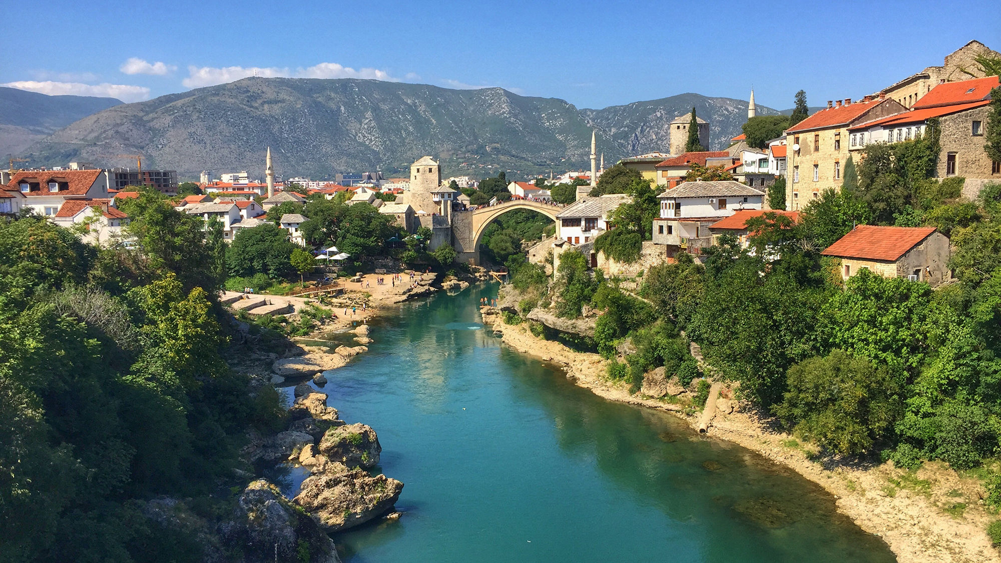 The single-span Old Bridge (Stari Most) in Mostar, Bosnia and Herzegovina, was commissioned by Suleiman the Magnificent in 1557.