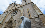 The Sacred Heart Cathedral in Sarajevo, the largest in Bosnia and Herzegovina.
