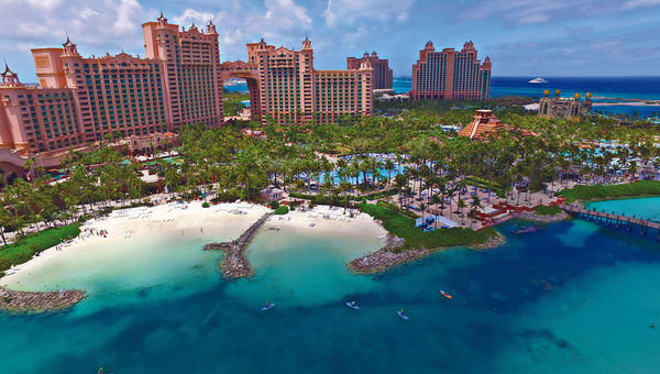 An aerial photo of Atlantis Paradise Island, which is getting about $90 million worth of upgrades in 2017. An aerial photo of Atlantis Paradise Island, which is getting about $90 million worth of upgrades in 2017.