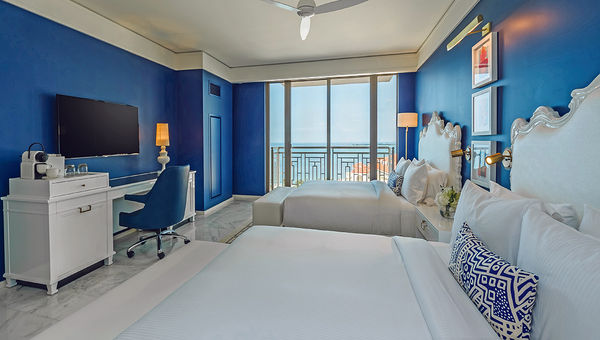 A guestroom at the Grand Hyatt at Baha Mar, the first property to open at the resort. A guestroom at the Grand Hyatt at Baha Mar, the first property to open at the resort.