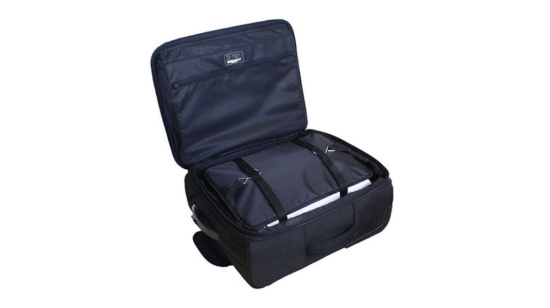What's New, What's Hot is Travel Weekly's look at useful and fun travel gadgets, edited by Joe Rosen. First up, the Stow-N-Go Portable Luggage System, which provides an easy way for travelers to pack and unpack. A three-tiered portable shelving and travel organizer, the Stow-N-Go can be loaded while suspended by steel hooks from a home closet rod, collapsed and latched when filled, and then placed inside a suitcase. Upon reaching a destination, just release the straps, unfurl it and hang it in the hotel room's closet.