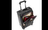 This expandable bag, available in 21-, 25- and 29-inch versions, weighs in at only 7.7 pounds at its smallest size, which should help any careful traveler shy of that dreaded 50-pound limit for check-in. The three spinners, part of a wide assortment of luggage available in the Platinum Magna 2 line from the travel-tested Travelpro company, boast dual spinner, magnetically aligned wheels; a ballistic nylon exterior; contoured grip; a three-stop, extension handle; brushed chrome accents; and tapered expansion up to two inches.