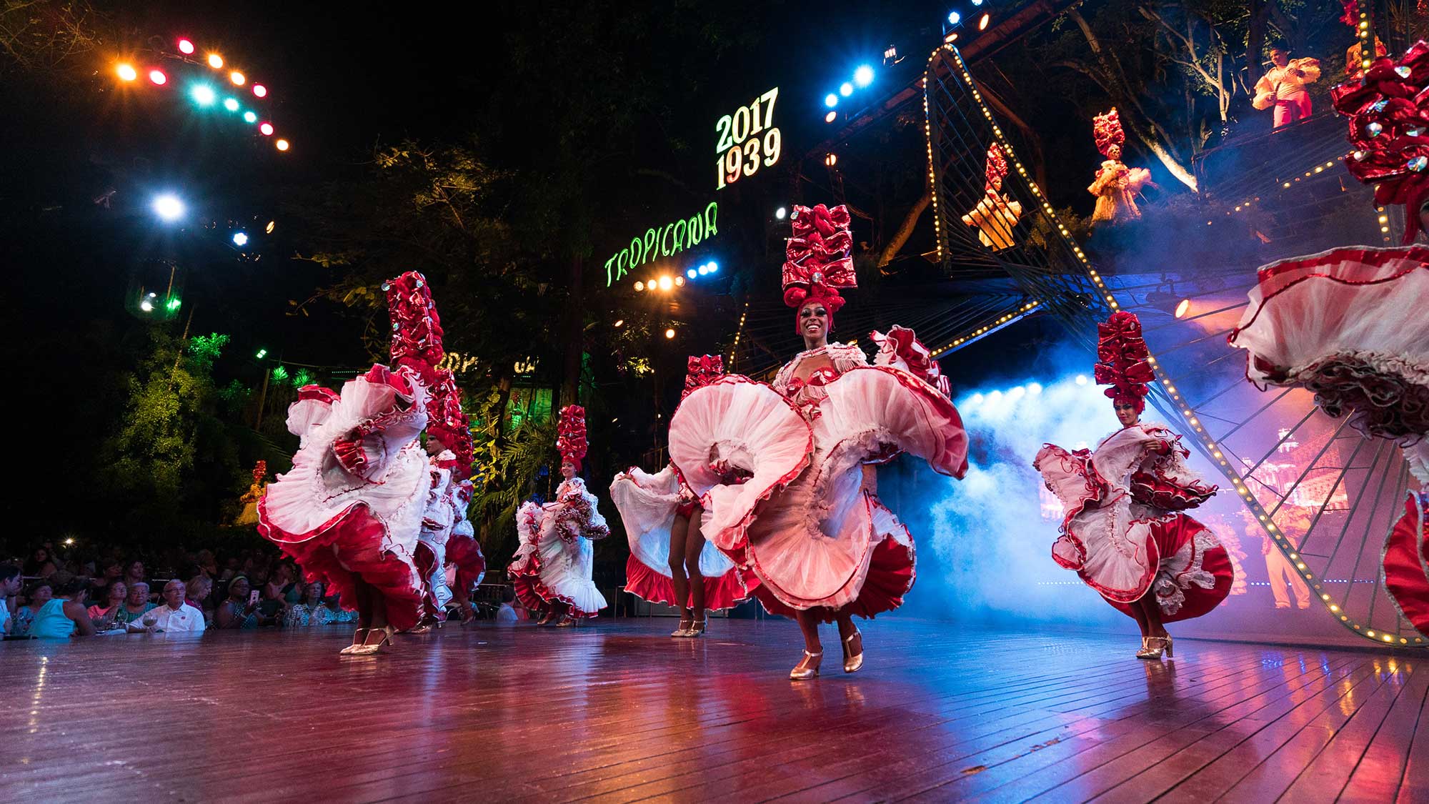 A dance review at the Tropicana Caberet in Havana is one of the excursions offered by Azamara Club Cruises in Cuba.
