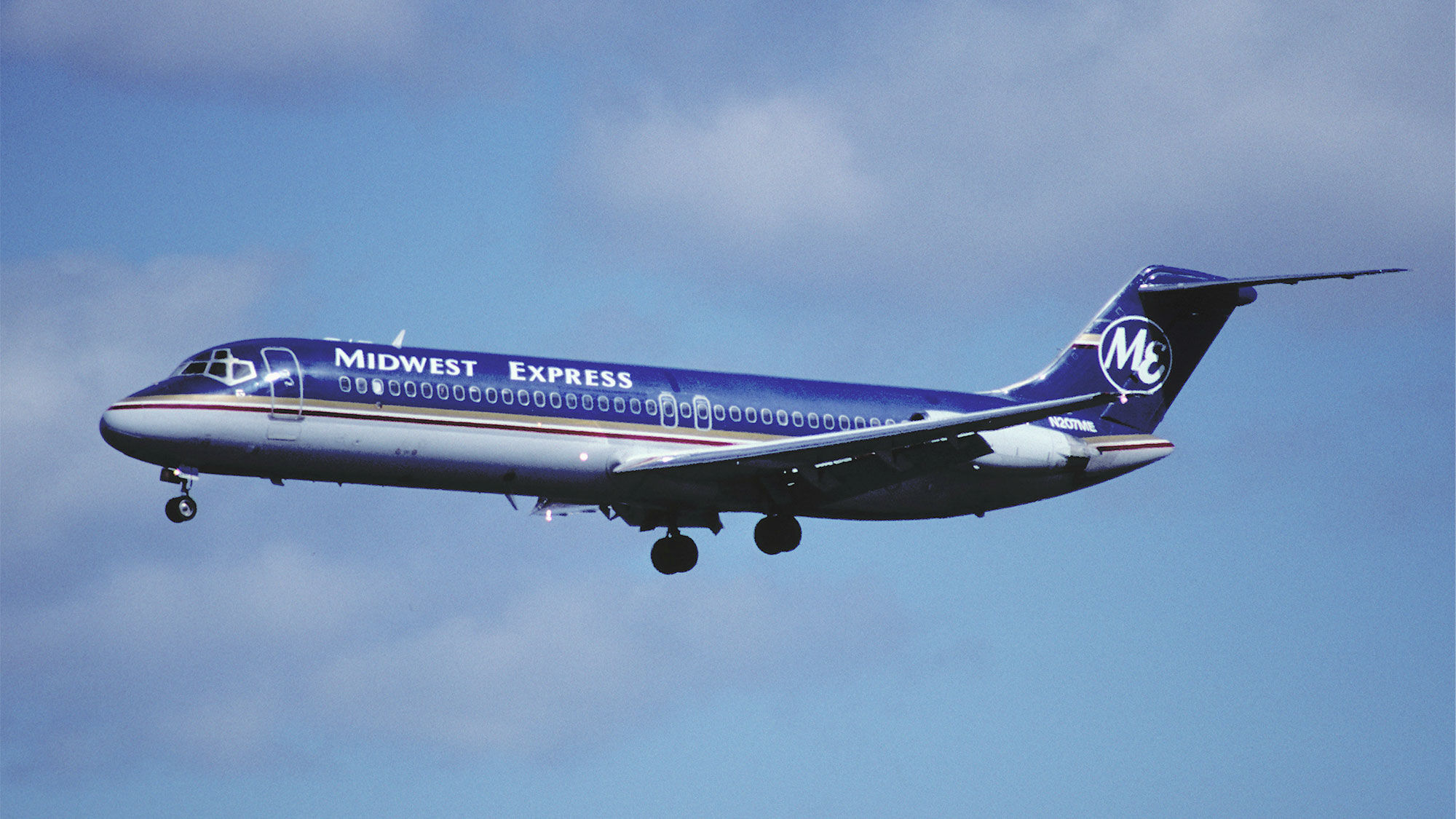 A Midwest Express DC-9 from 2001.