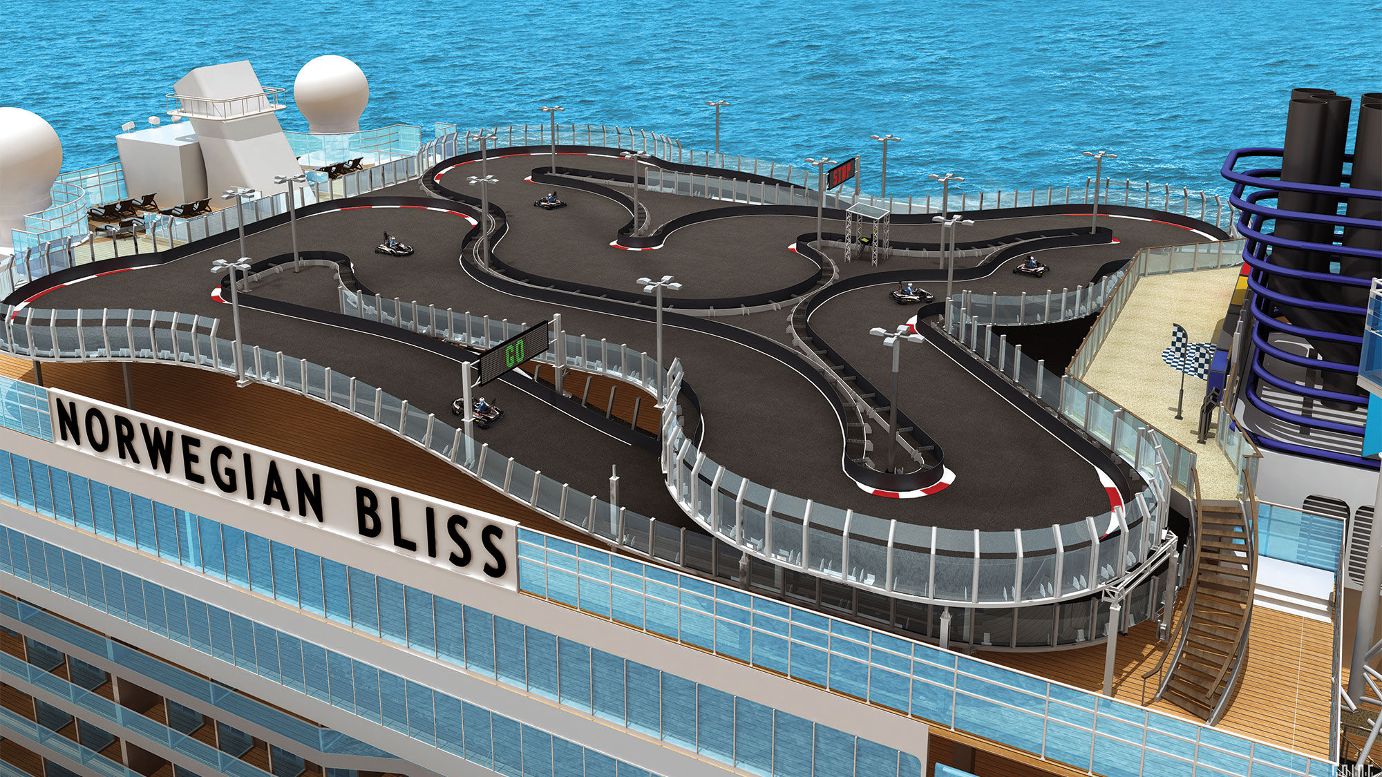 Norwegian Bliss going big with go-cart track, other features