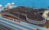 The thrill of electric go-cart racing at sea is coming to the Norwegian Bliss.