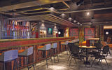 The bar at The District Brew House.
