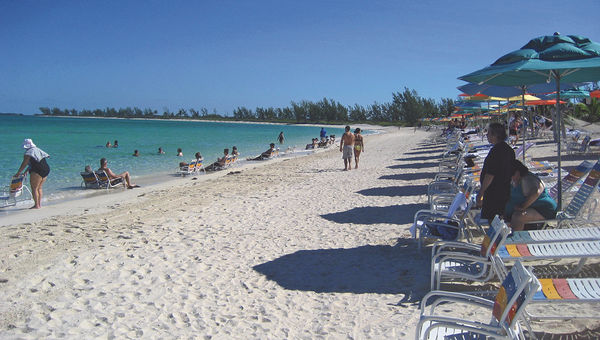 Disney Cruise Line’s private island Castaway Cay in the Bahamas.