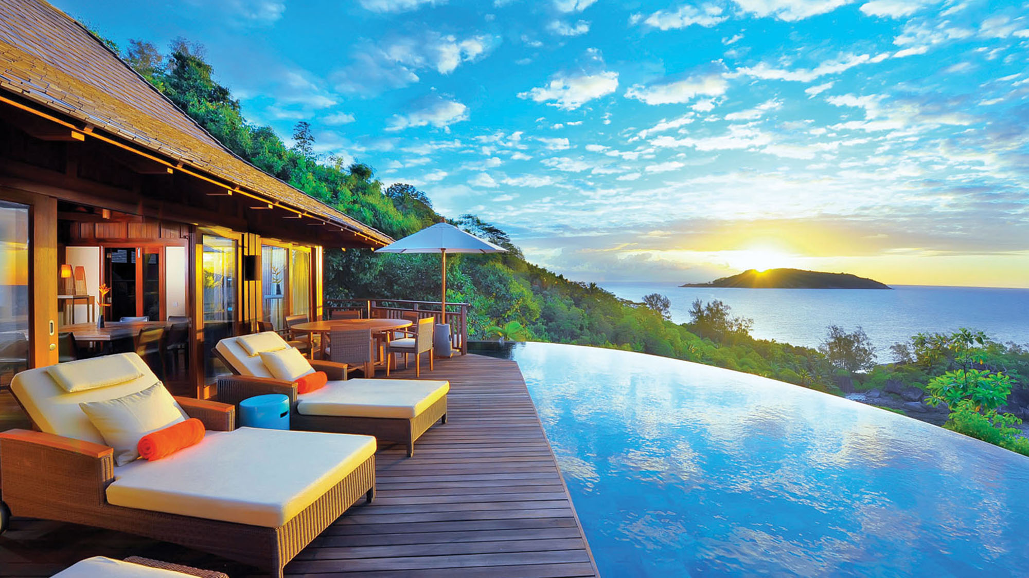 The Constance Ephelia Resort on Mahe features over 260 rooms and suites, 47 villas and 10 restaurants and bars.