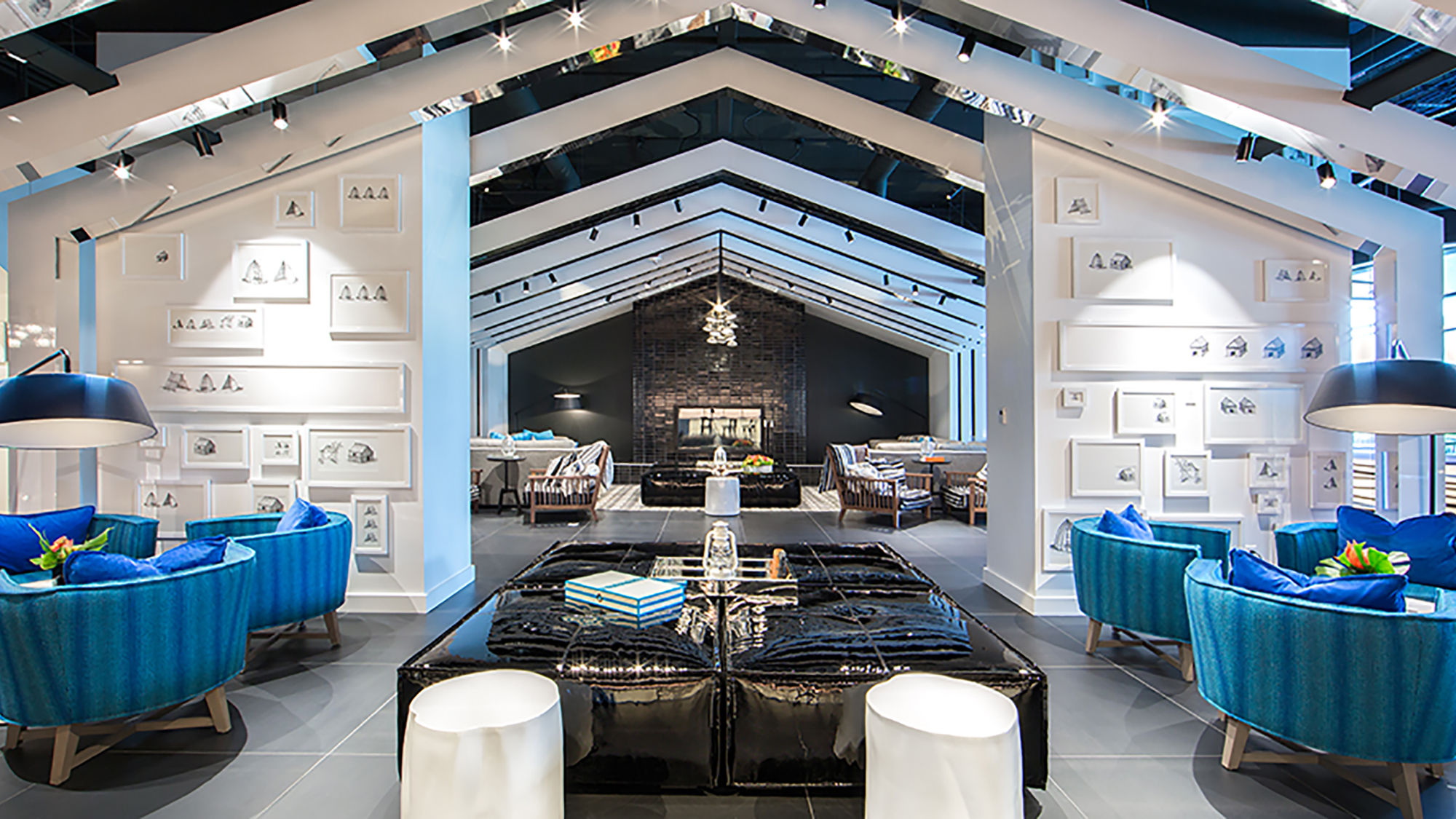 The W Bellevue's lobby.