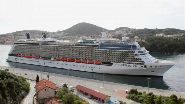 The Celebrity Reflection in Dubrovnik.