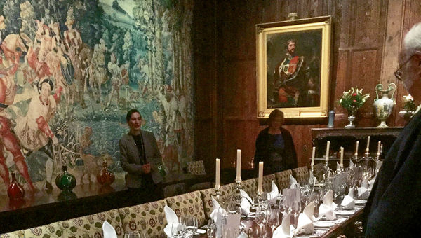 The dining room at Hever Castle in Kent. The dining room at Hever Castle in Kent.