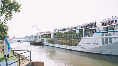 The Crystal Bach at its christening in 2017.