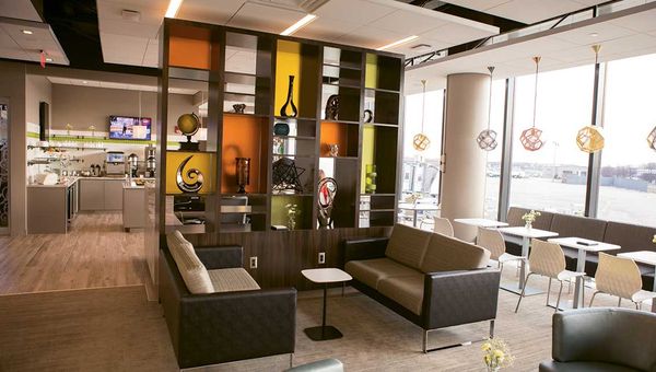 The Escape Lounge at Hartford’s Bradley Airport.