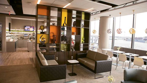 The Escape Lounge at Hartford’s Bradley Airport. The Escape Lounge at Hartford’s Bradley Airport.