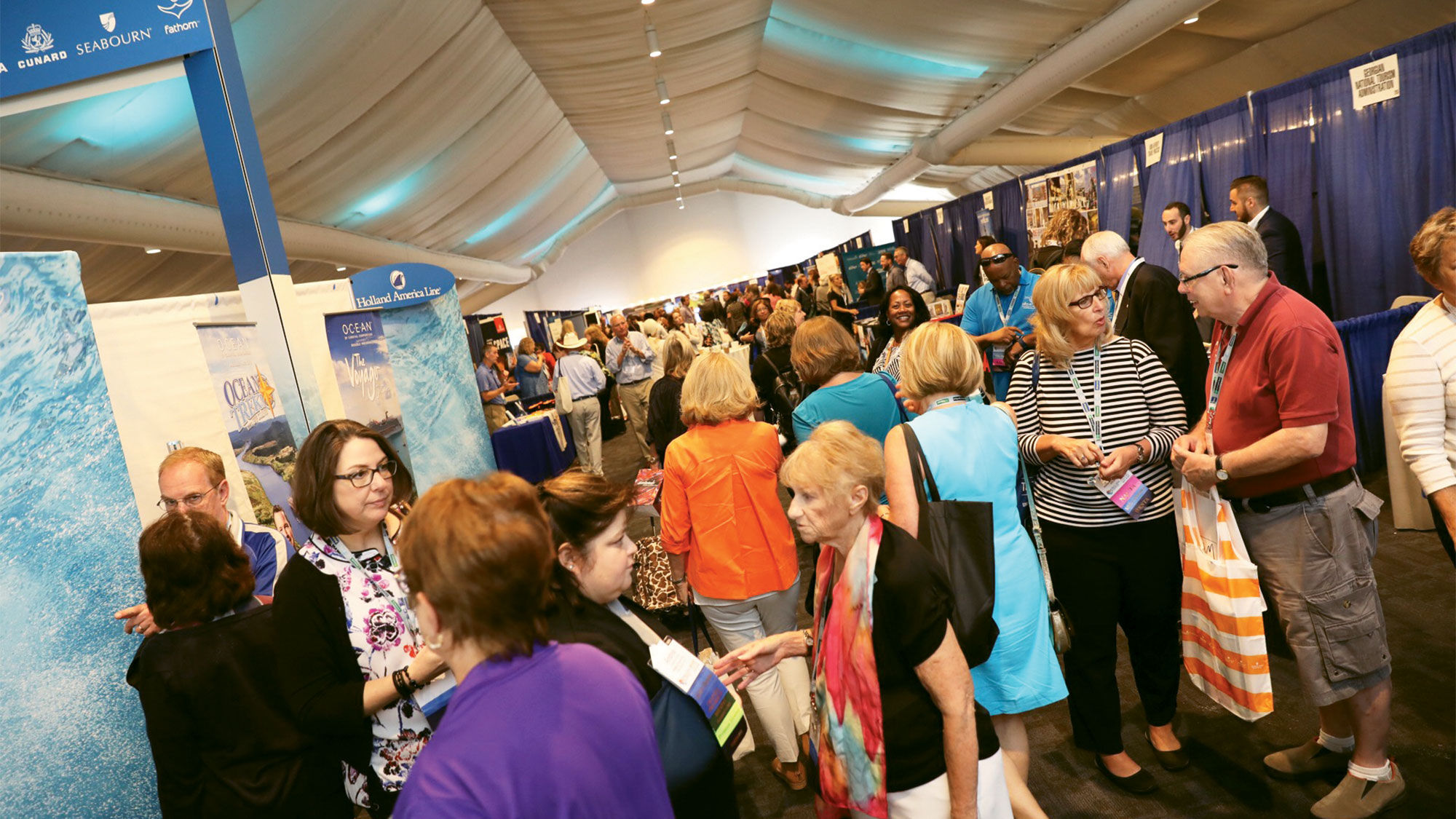 The trade show floor was packed at the ASTA Global Convention in San Diego last month.